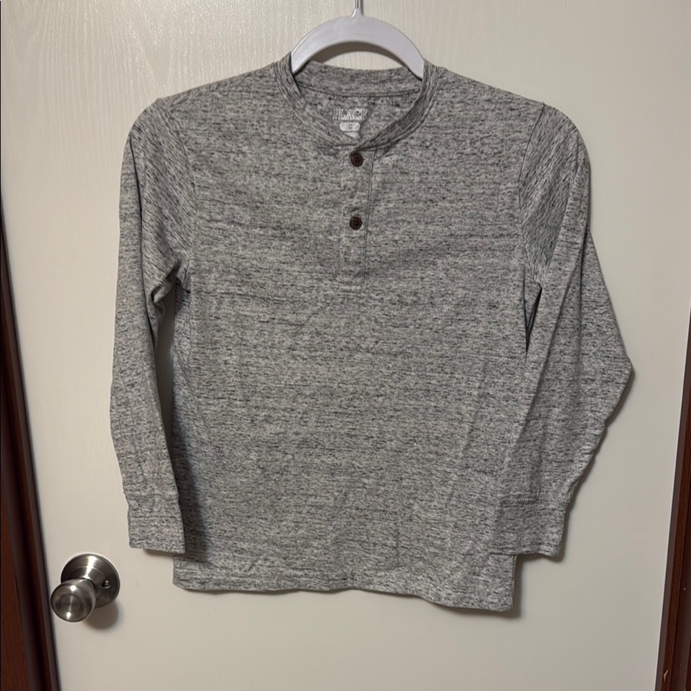 The Children’s Place Gray Henley Shirt Size M (7-8)